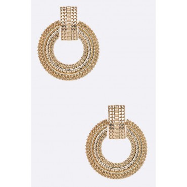 Gold Iconic Post Earrings